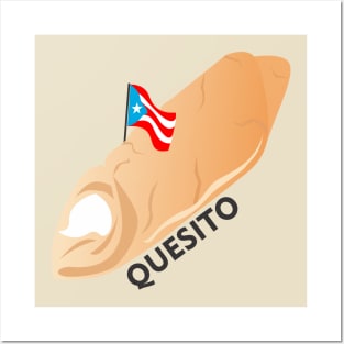 Boricua Quesito Puerto Rico Cheese Pastry Latino Food Posters and Art